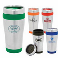 16 Oz. Nimbus Stainless Steel Tumbler w/Plastic Liner